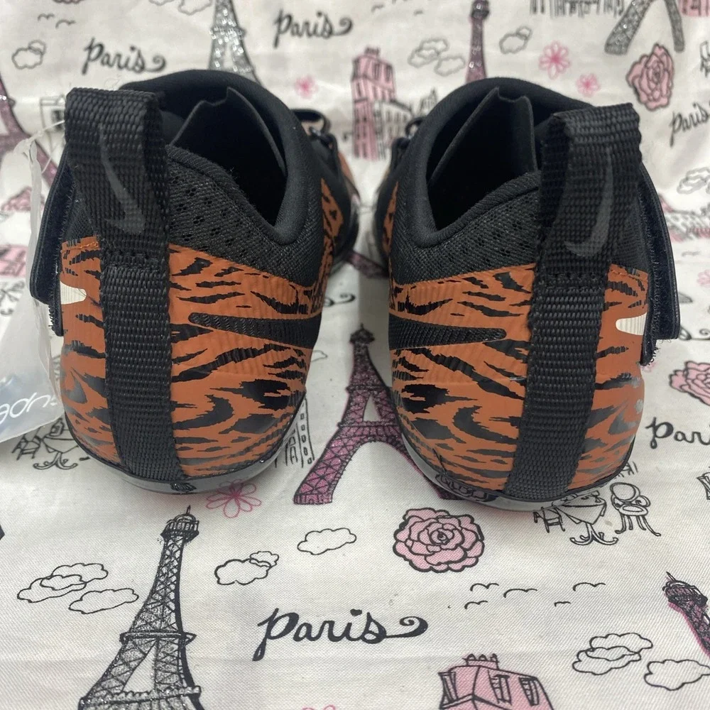 NIKE SUPERREP INDOOR CYCLE Peloton Cycling Shoes Tiger Stripes Black Size 6.5